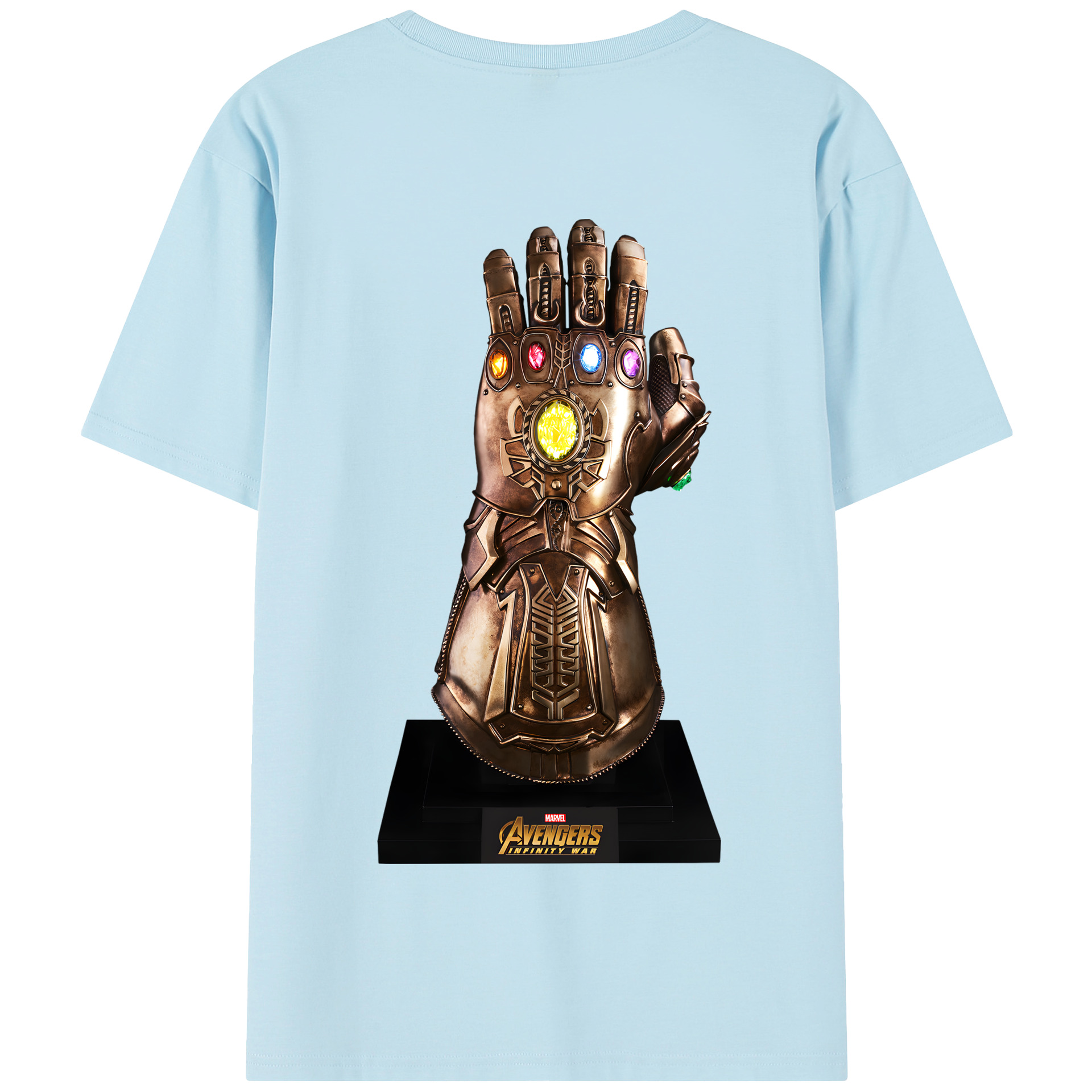 （画像用） アベンジャーズ The Avengers 綿100％半袖Tシャツ（背面プリント）